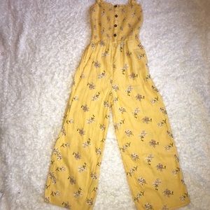 Yellow Hollister Jumpsuit